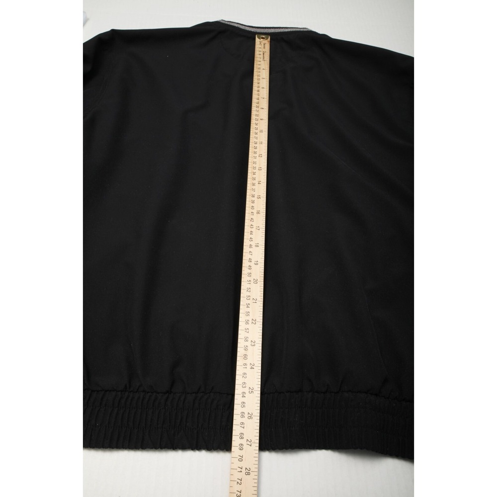Nike Golf Jacket Mens Large Black Pullover V Neck Pockets Windshirt No Logo - Picture 11 of 13